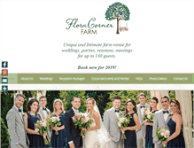 Tablet Screenshot of floracornerwedding.com